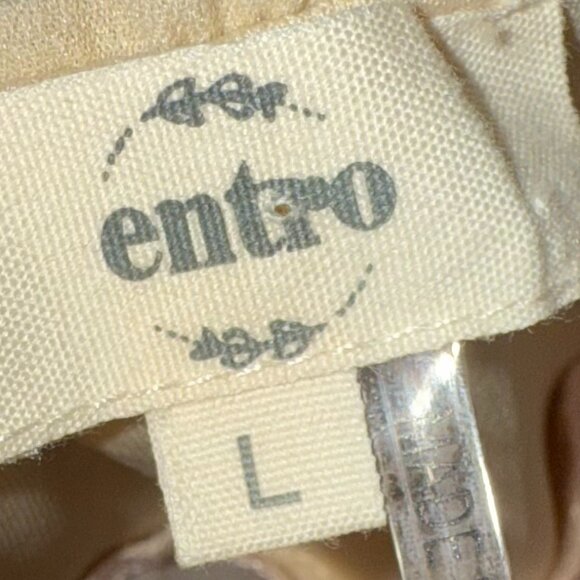 Entro Tan and Pink Watercolor Romper - Picture 5 of 7